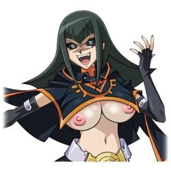 big_breasts bimbo breasts carly_carmine carly_nagisa corruption female gigantic_breasts green_hair huge_breasts huge_nipples large_breasts nipples topless underboob yu-gi-oh! yu-gi-oh!_5d's