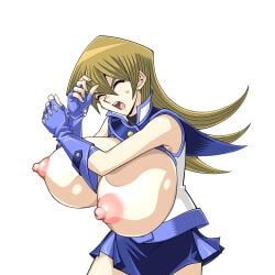 alexis_rhodes big_breasts bimbo breasts breasts_out breasts_out_of_clothes breasts_outside female gigantic_breasts gigantic_nipples huge_breasts huge_nipples hyper_breasts large_breasts nipples rochestedorm school_uniform schoolgirl tenjouin_asuka topless yu-gi-oh! yu-gi-oh!_gx