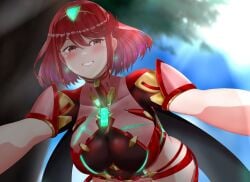 breasts core_crystal female female_only looking_at_viewer nintendo ooojun555 pyra short_hair solo tagme xenoblade_(series) xenoblade_chronicles_2