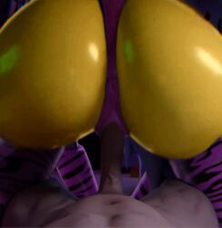 3d animatronic ass ass_focus avian chicken five_nights_at_freddy's fnaf penetration pink_panties pov riding robot screenshot screenshot_edit toy_chica_(fnaf) ulfsark3d yellow_body