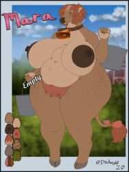 absurd_res anthro areola ass belly big_areola big_belly big_breasts big_butt big_nipples bovid bovine breasts cattle collar collar_only cowbell deep_navel dizzyknight ear_piercing female freckles hair hi_res hooves huge_breasts huge_hips mammal navel nipples non-human_areolae piercing solo teats thick_thighs udders wide_hips