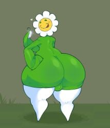 1boy 2024 ass back back_view balls bottom_heavy breasts chubby coin dozighost femboy flora_fauna gigantic_ass huge_ass hyper_ass male male_only marigold_(pvz) money penis plant plant_humanoid plantie plants_vs_zombies stockings thick_thighs thighhighs wide_hips