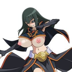 big_breasts bimbo breasts carly_carmine carly_nagisa corruption gigantic_breasts green_hair huge_breasts huge_nipples large_breasts nipples topless yu-gi-oh! yu-gi-oh!_5d's