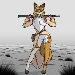 akaihime anthro diskeit female furry furry_ass furry_balls furry_female furry_fox furry_girl furry_only furryfox nude wild_assault