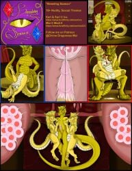 absurd_res anthro breed breeding_kink dragon female futanari group herm hi_res impregnation intersex intersex/female kari mai mai2.0 mailing mythological_creature mythological_scalie mythology nipple_piercing non-mammal_breasts scalie trio