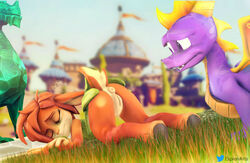 2020 3d activision ass clothing dragon duo elora female feral genitals hair hi_res lewdyroom male nude photoshop pussy size_difference smaller_male source_filmmaker spyro spyro_the_dragon straight video_games