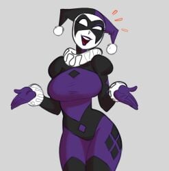 alternate_costume batman_(series) happy harley_quinn hi_res teelokay_(artist) wip