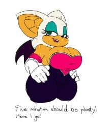 1girls areolae big_breasts breasts clothing female furry huge_breasts joe_nutz rouge_the_bat sega sonic_(series) sonic_the_hedgehog_(series) thick_thighs thin_waist wide_hips