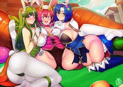 3girls alternate_breast_size ass big_ass big_breasts breasts bunnysuit catria_(fire_emblem) catria_(spring)_(fire_emblem) color easter est_(fire_emblem) est_(spring)_(fire_emblem) fire_emblem fire_emblem:_mystery_of_the_emblem fire_emblem:_shadow_dragon_and_the_blade_of_light fire_emblem_heroes huge_breasts large_breasts palla_(fire_emblem) palla_(spring)_(fire_emblem) revolverwingstudios