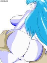 aeos agios aios aiosu blue_body blue_eyes blue_hair dragon_ball dragon_ball_heroes goddess henry kaioshin_angel ladyaeos large_breasts perfect_body pointy_ears super_dragon_ball_heroes supreme_kai_of_time time_power_unleashed_form time_power_unleashed_form_(dragon_ball)