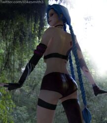 3d ass blender jinx_(league_of_legends) league_of_legends rokesmithe