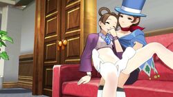 3d ace_attorney animated cute female female_only fingering gloves love magician magician_hat masturbation neinsfw no_sound pearl_fey public source_filmmaker tagme trucy_wright video yuri