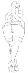 2020 anal_insertion commission dat_ass female gem heels high_heels insertion jewel long_hair looking_back miniskirt no_panties no_panties_under_skirt sigma sigma_(sigma_vs_omega) sigma_vs_omega sketch skirt stockings thelionfish