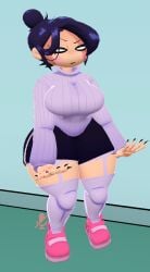 nene (newgrounds) from pico's school by ohdelight