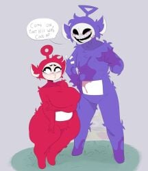 black_eyes blackice_(artist) fur po_(slendytubbies) po_(teletubbies) shortstack slendytubbies teletubbies tinky_winky