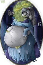 1girls belly belly_bulge belly_overhang big_belly big_belly_bulge big_breasts bloated bloated_belly whitw_hair white_eyes blush breasts burp burp_cloud burp_fetish burping chubby chubby_female detailed_bulge digestion digestion_noises fat fat_female female female_pred female_prey funlitogc gassychan_(artist) huge_belly huge_breasts hyper_belly hyper_fat large_breasts light-skinned_female morbidly_obese morbidly_obese_female overweight_female post_vore shorts thick_thighs thighs vore vore_belly ghost ghost_girl