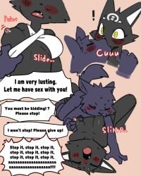 2025 4:5 absurd_res anthro biped black_body black_fur bodily_fluids bra_down breast_fondling breast_play breasts canid canine canis cheek_tuft close-up constricted_pupils dialogue digital_drawing_(artwork) digital_media_(artwork) domestic_cat duo english_text eyes_closed facial_markings facial_tuft felid feline felis female fondling forehead_markings front_view fur fur_tuft grey_body grey_fur hand_on_breast head_markings head_tuft hi_res interspecies male male/female mammal markings medium_breasts nifram_logan nipple_fetish nipple_play nipple_suck nipples nude nude_anthro nude_female nude_male onomatopoeia pinned pinned_to_ground pizademokttero pointy_speech_bubble pupils screaming sequence sex simple_background slim slim_anthro slim_female slim_male small_pupils sound_effects speech_bubble sucking surprise_kiss surprise_sex sweat tan_background tarahe text tuft wolf yellow_eyes