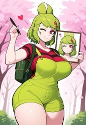 smg4 melony_(smg4) ai_generated female_focus self_portrait picture sexy_picture fully_clothed