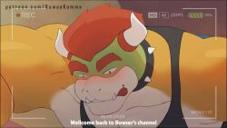 2boys ambiguous_penetration animated anthro anthrofied balls blush bodily_fluids bowser clothed clothing collar dragon_koopa erection faceless_male furry furry_male furry_only gay genital_fluids genitals glory_hole hair headgear hole_in_wall humanoid_genitalia humanoid_penis indoors kawaakumma koopa long_playtime looking_at_viewer male male/male mario_(series) mario_bros moan muscular muscular_anthro muscular_male nintendo nipples pecs penetration penis red_hair reptile scalie smile solo sound sound_effects sound_warning spikes tagme text video widescreen yaoi yellow_skin