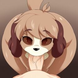 ai_generated tifokoh57 animal_crossing nintendo 2boys digby_(animal_crossing) domestic_dog dog dog_boy canis canine human interspecies male anthro anthro_male furry furry_male male/male male_penetrating male_penetrated humanoid humanoid_canine gay yaoi gay_male girly femboy brown_fur brown_body three-tone_fur three-tone_body brown_hair very_short_hair brown_eyes brown_pupils tan_fur animal_nose black_nose animal_ears floppy_ears tail wide_hips thick_thighs huge_ass big_butt big_ass flat_chest nude nude_male naked naked_male completely_nude_male completely_nude pov pov_crotch light-skinned_male large_penis penis erection veiny_penis saliva saliva_on_penis leaning_forward standing looking_at_viewer sex fellatio blowjob motion_lines simple_background brown_background gradient_background v_arms straight-on front_view human_on_anthro duo