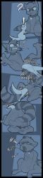 absurd_res ambiguous_gender anthro collar derilect_(artist) duo female feral forced forced_vore hi_res long_image malcoon mammal procyonid raccoon rain_world slugcat tall_image unbirthing unwilling_pred vaginal videocult vore