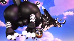 16:9 2026 3_toes 3d_(artwork) 4_ears anus aranga_(dragon_adventures) backsack balls big_butt black_anus black_balls black_body black_claws black_fur butt claws cloud colored digital_media_(artwork) dragon easter egg egg_basket feet feral flying fur furred_dragon furred_scalie genitals glistening glistening_butt hi_res holidays horn huge_butt hybrid levitation light lighting looking_at_viewer male markings multi_ear multicolored_body multicolored_fur multicolored_skin mythological_creature mythological_scalie mythology open_mouth paws presenting puffy_anus rear_view red_eyes red_sclera roblox scalie shaded sky solo spikes spikes_(anatomy) tail teeth thick_thighs toes tongue two_tone_body two_tone_fur two_tone_skin white_body white_fur widescreen willie_piv wingless_dragon