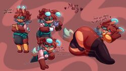 16:9 2025 android anthro backsack balls big_butt butt butt_focus clothed clothing digital_drawing_(artwork) digital_media_(artwork) genitals hair heart_eyes heart_symbol hi_res humanoid lagomorph legwear leporid looking_at_viewer machine male malty_(minty_kane) mammal minty_kane open_mouth panties presenting rabbit rear_view robot shaded simple_background smile solo tail text thick_thighs thigh_highs underwear wide_hips widescreen