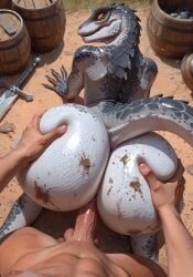 ai_generated ass ass_bigger_than_head ass_focus jungle outdoors defeat_rape defeat_sex defeated forced huge_ass huge_butt human human_on_anthro human_penetrating light-skinned_male male/female male_penetrating male_penetrating_female monster_girl rape raped_by_enemy raped_male scared vaginal_penetration riding riding_penis female_on_top female_penetrated female_focus butt scalie lizard lizard_girl lizard_humanoid lizard_tail penis vagina vaginal vaginal_sex vaginal_insertion penetration penis_in_pussy