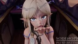 1girl 1girls 3d animated big_penis blowjob blush cartethyia_(wuthering_waves) cum deepthroat fellatio male_rover_(wuthering_waves) mouth_open naked open_mouth oral pov rover_(wuthering_waves) sleeping sodeno19 surprised tagme undressing video wuthering_waves