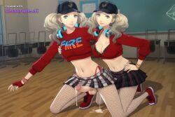 1futa 1girl ai_assisted ai_generated ann_takamaki bikini_top biting_own_lip blonde_hair blowjob blue_eyes breasts cleavage completely_nude_male cowboy_shot curvy detailed_feet dominant_futa dutch_angle dynamic_pose erect_cock erect_nipples femdom full_body futa_dominating_male futa_on_male futadom hand_on_own_hip happy head_tilt large_breasts light_particles light_smile looking_at_viewer massive_tits masturbating official_style oiled_skin parted_lips persona_5 pink_dress portrait school screencap simple_background smile submissive_male