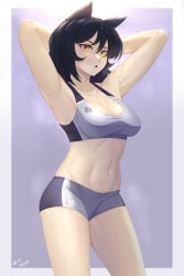 blake belladonna from rwby by hocen