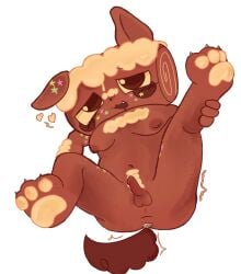 cosmo_(dandy's_world) dandys_world dandy's_world desperate desperate_for_sex hard_nipples hard_on waiting_for_sex buttplug leaking_precum legs_spread drooling fat_male freckles_on_face pawpads roblox femboy