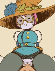 impstripe steamworld_quest copernica_(steamworld_quest) vaginal_penetration robot_girl steampunk hat