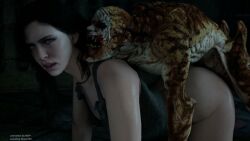 1girls 1monster 3d ambiguous_penetration animated ass black_hair bubble_butt cd_projekt_red corset doggy_style female ghoul_(the_witcher) interspecies light-skinned_female light_skin longer_than_10_seconds looking_at_viewer mascara moaning moaning_in_pleasure monster monster_on_female penetration purple_eyes sex short_video shorter_than_30_seconds sound tagme the_witcher_(series) the_witcher_3:_wild_hunt video whitetentaclesfm yennefer