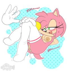 <3_eyes absurd_res after_sex amy_rose anthro anus blush bodily_fluids breasts clothing disembodied_hand ejaculation eulipotyphlan eye_roll eyelashes female genital_fluids genitals gloves green_eyes half-closed_eyes handwear heart hedgehog hi_res legwear lying mammal moaning narrowed_eyes nipples on_back open_mouth orgasm orgasm_face pink_body pink_skin pose pussy pussy_ejaculation pussy_juice sirenstudios solo_focus sonic_(series) sonic_the_hedgehog_(series) stockings sweat