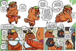 animal_crossing anthro anus ass big_testicles canid canine chibi comic cruising duo english_text erection foreskin furry genitals heart humanoid_genitalia humanoid_penis humor looking_back male male_only mammal masturbation mole_(disambiguation) mr._resetti mrbooshmaster musclegut nintendo one_eye_closed penis presenting presenting_anus presenting_hindquarters raccoon_dog tanuki testicles text tom_nook vein veiny_penis wink yaoi