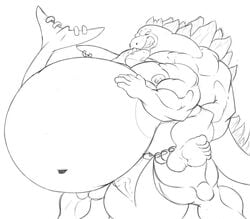 5_toes anal anthro balls belly big_balls big_belly big_muscles big_penis bodily_fluids cetacean cum delphinoid dragon drooling duo furgonomics furry-specific_piercing genital_fluids genitals grin growth holding_someone huge_balls huge_cock huge_muscles hyper hyper_balls hyper_belly hyper_genitalia hyper_muscles hyper_penis inflation male male_only mammal marine monochrome musclegut muscular navel nipples nude oceanic_dolphin open_mouth orca penis pierced_tailfin piercing sachiel_666 saliva sketch smile tail_piercing toes toothed_whale