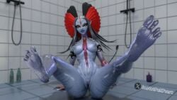 1girls 3d alien alien_girl ass ass_focus avatar big_ass big_breasts blue_body breasts breasts_out cute feet feet_focus female female_only girl imnotper7ert legs na'vi sexy_body shower tagme varang varang_(avatar) wet wet_body wet_skin