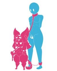2026 absurd_res absurdres acoustic_skeleton animal_crossing ankha ankha_(animal_crossing) anthro big_belly big_breasts big_paws blush blush_lines cat_ears cat_paws cat_tail catgirl chained chains chibi chubby chubby_female collar dominant_anthro dominant_female ear_fluff femdom furry huge_ass huge_butt huge_ears huge_hips huge_paws huge_thighs human leash leash_and_collar leashed_collar mob_face no_dialogue null_bulge resting_bitch_face sagging_breasts self_insert ship_dynamics shortstack silhouette silhouetted_body simple_eyes simple_face small_dom small_dom_big_sub solid_color_background stylized tail tiny_feet white_background