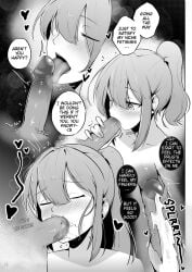 alterkyon blowjob blowjob_face comic cum cum_in_pussy cum_inside cum_on_breasts drugs kinky petrification ponytail small_breasts teasing x-ray