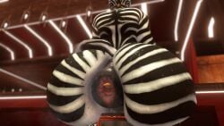 3d big_ass blurry_background buttplug donut_anus femboy furry male musk puffy_anus self_upload sitting_on_chair sweat sweatdrop vrchat zebra