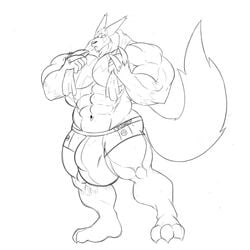 1:1 1boy 3_toes 5_fingers anthro anthrofied bara big_bulge big_penis big_testicles boxers_(clothing) bulge clothing feet fingers furry hi_res holding_object huge_bulge huge_penis huge_testicles hyper hyper_bulge hyper_genitalia hyper_penis hyper_testicles male monochrome muscular navel nintendo original_character penis plantigrade pokémon_(species) pokemon pokemon_(species) pokemon_rse sachiel_666 sketch solo testicles text toes towel underwear video_games yaoi zangoose