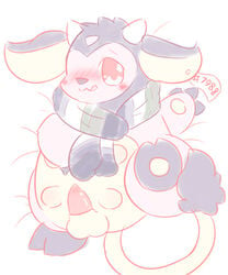 1boy bovine cattle furry hi_res male malt_the_miltank mammal miltank nakimayo nintendo original_character penis pokémon_(species) pokemon pokemon_gsc rule_63 scarf short_penis sketch solo tapering_penis teats testicles udders video_games