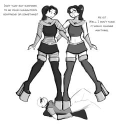 1boy 1boy1girl 1female 1girl 1girl1boy 1girls adult adult_female black_and_white blackfire boot_fetish boots celera_prime cfnm clothed_female_nude_male clothes cosplay dc dc_comics dcau dick_grayson dominant dominant_female dominatrix english english_text female female/male femdom femdom_caption high_heel_boots high_heels knee_boots kneehigh_boots komand'r koriand'r leather leather_boots long_legs male male/female malesub monochrome platform_boots platform_footwear platform_heels platform_shoes ponytail robin_(dc) shoe_fetish starfire starfire_(teen_titans) stepped_on stepping_on_chest stepping_on_male submissive_male tall_boots teen_titans text thigh_boots thigh_highs thighhigh_boots thighhighs thighs trample trampling