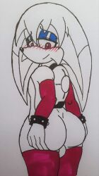 absurd_res anthro ass backpack balls big_butt butt_grab canid canine clothing eyeshadow femboy fennec_fox flustered fox genitals half-closed_eyes hand_on_butt hi_res idw_publishing justsomeidiotonline kitsunami_the_fennec legwear looking_back makeup male mammal narrowed_eyes sega sleeves smile solo sonic_(series) sonic_the_hedgehog_(comics) sonic_the_hedgehog_(idw) sonic_the_hedgehog_(series) stockings story story_in_description thick_thighs true_fox