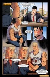 bara beard big_cock big_dick big_penis blonde_hair boner bosoromantics cock comic comic_page daddy dialogue dick dilf erection gay huge_cock lawyer male male_only muscular muscular_male oc original original_character penis scar scar_across_eye scar_on_face straight_to_gay tattoo tattoo_on_arm tattooed_arm thick_cock thick_dick thick_penis unzipped veiny veiny_penis