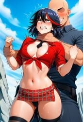 1boy ai ai_generated asking_for_it choking classroom demanding dumb_girl female homework imminent_rape kill_la_kill matoi_ryuuko needs_rape school_uniform schoolgirl slutty