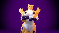 3d animated anthro breast_expansion breasts digimon digimon_(species) digitalfurbelow extreme_muscles growth hyper_muscles mp4 muscle_growth muscles renamon sound sound_effects sweat tagme video