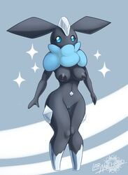 1girls 2019 alternate_color anthro anthrofied big_ears blue_eyes breasts carbink dated diamond digital_media_(artwork) eyelashes fairy female gem gem_creature glistening glistening_body grey_body hi_res latiar looking_at_viewer mineral_fauna navel nintendo nipples original_character pokémon_(species) pokémorph pokemon pokemon_xy pussy shiny_pokemon standing text thick_thighs thigh_gap video_games watermark wide_hips