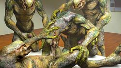 3d abs balls biceps circumcised erection gay halo_(series) male male_sangheili_(halo) muscular muscular_male nipples obliques oral orgy pecs penis sangheili serratus_anterior source_filmmaker triceps